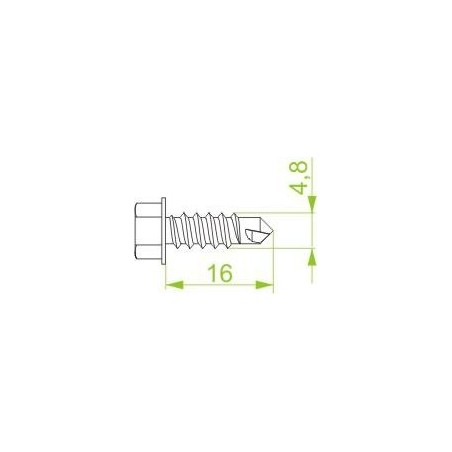 Wkręt samowiercący SMD4,8x16 804043 /100szt.