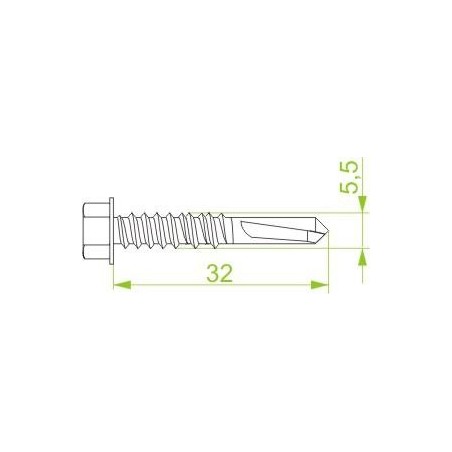 Wkręt samowiercący SMD5,5x32 804044 /100szt.