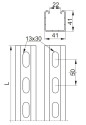 Ceownik montażowy CMP41H41/1MC 856210