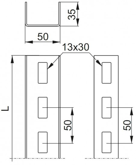 Ceownik CC50H35/1,15MC 895325