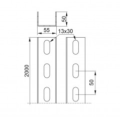 Ceownik CC55H50/2MC 895326