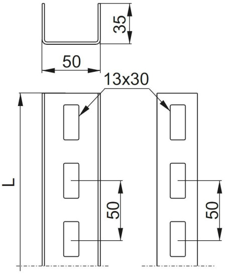 Ceownik CC50H35/1,7MC 895375