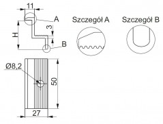 Uchwyt boczny panela BUF32 897332