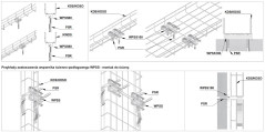 Wpornik ścienno-podłogowy do koryt siatkowych WPSS100 902920