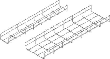 Korytko siatkowe zgrzewane z drutu galwanicznego 100x60mm KSG100H60/3 960220 /3m/