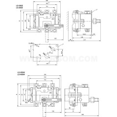 Rozłącznik izolacyjny 3P 250A LO-250Z A53AA-05040200100