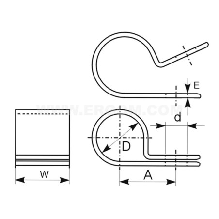 Element mocujący EE95 E01EM-01040100501 /100szt./