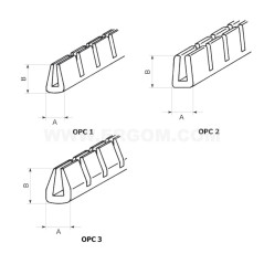 Osłona krawędzi OPC-1 czarna E01PK-01060200100 /50m/