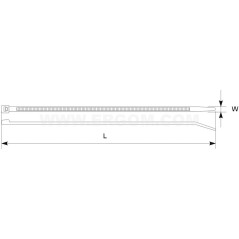 Opaska kablowa TK 6/3 naturalna E01TK-01010100201 /100szt./